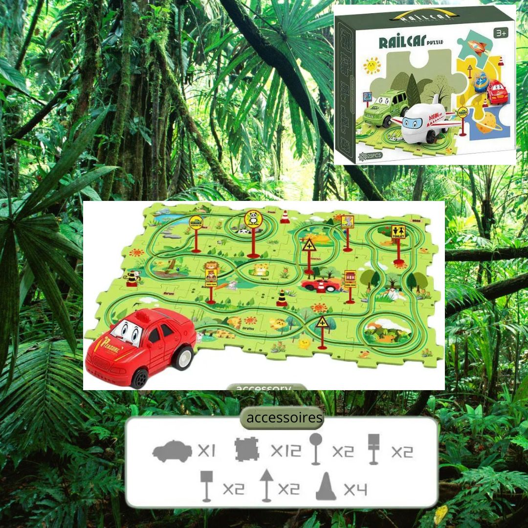 circuit-voiture-enfant-puzzle-jungle-rouge